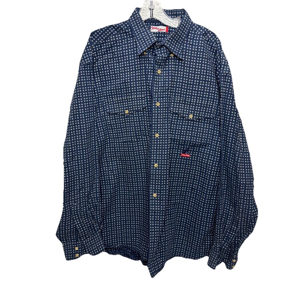 Vintage Tony Lama Shirt Mens XXL Western Button Down Pocket Rodeo Cowboy